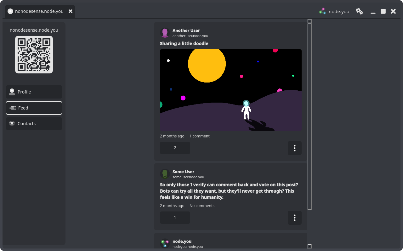 The aggregated feed