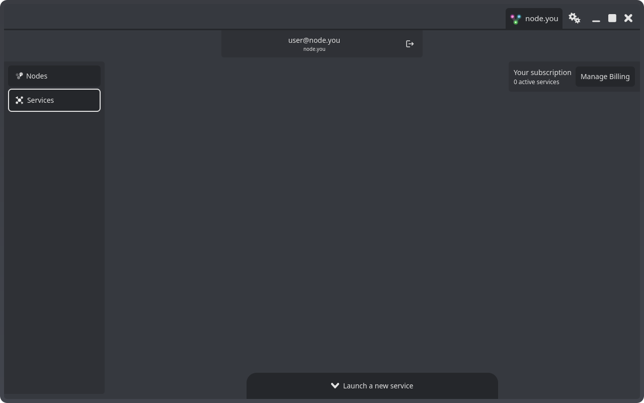 The subscription strip with the Manage Billing button